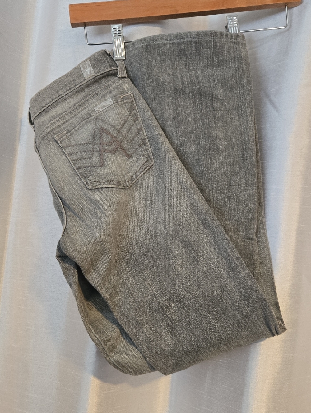 7 For All Mankind Gray Kids Jeans - Straight Leg